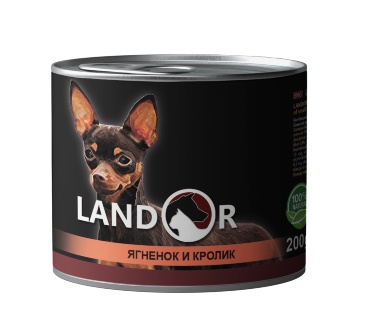 Landor д/мелких собак Ягненок с кроликом, 0,2 кг
