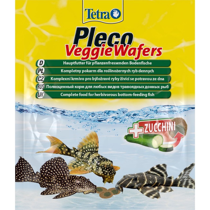 TETRAPleco Veggie Waffers Корм с добавлением цукини д/донных рыб