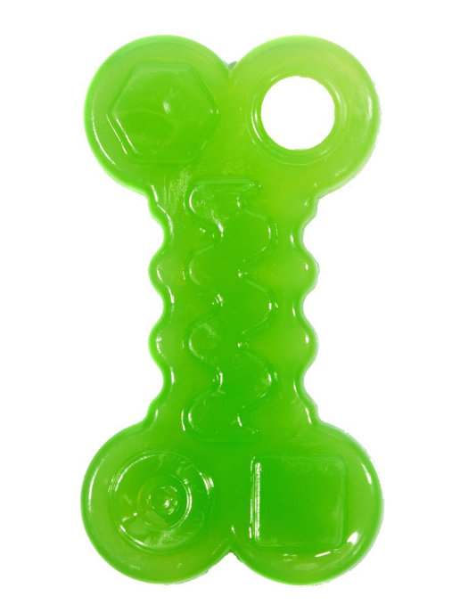 ДОГЛАЙК D11-3940-GR Игрушка для собак КОСТЬ малая с этикеткой  (цвет зеленый) 
