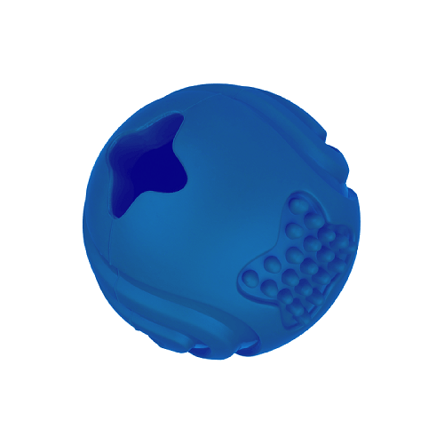 Mr.Kranch MKR001115 игрушка для собак Мяч 6,5 см синий с ароматом курицы