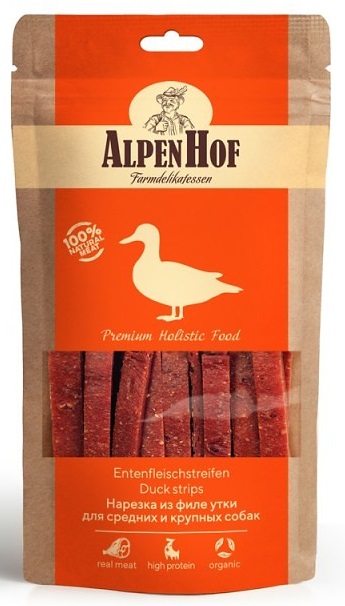AlpenHof для собак средних и крупных пород НАРЕЗКА ФИЛЕ, 80 гр.