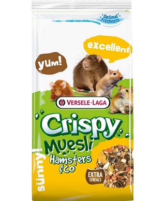VERSELE-LAGA Crispy Muesli Hamsters & Co. Корм для хомяков и других грызунов с витамином Е