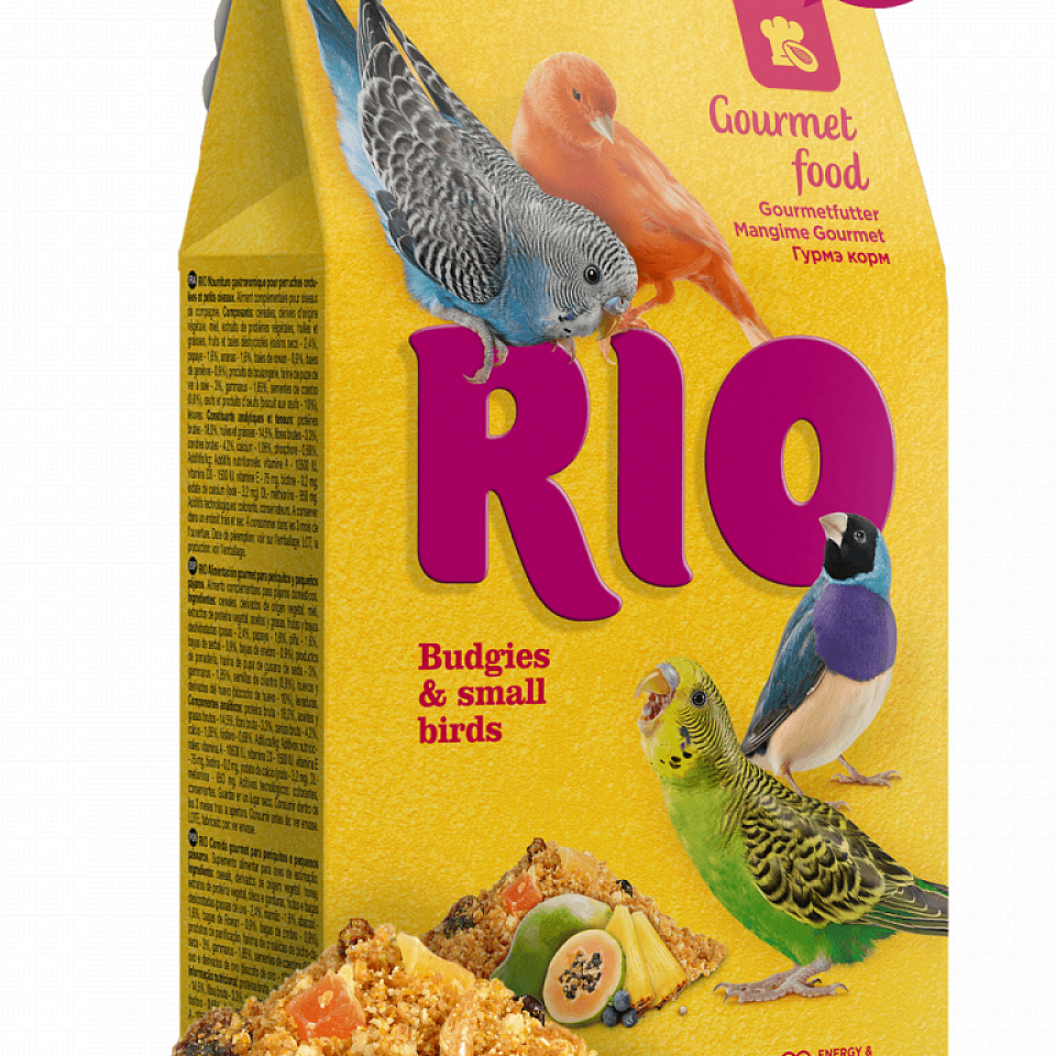 RIO Гурмэ Корм для волнистых попугайчиков и  других мелких птиц. 250 г