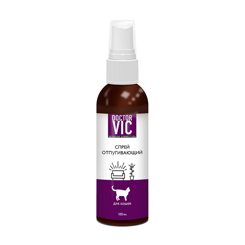 DOCTOR VIC Спрей ОТПУГИВАЮЩИЙ для кошек, 100 мл