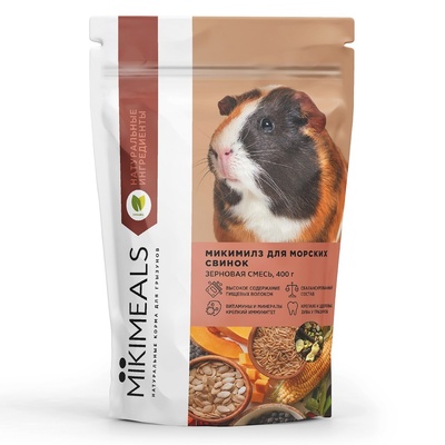 МИКИМИЛЗ Зерновая смесь для Морских свинок, 800 гр