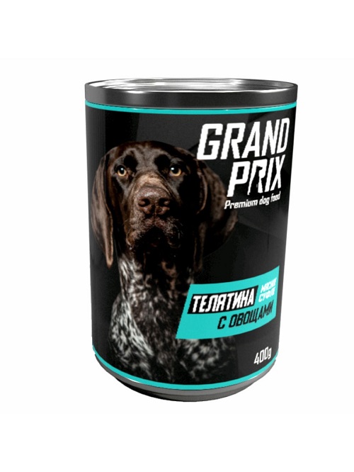 GRAND PRIX Суфле для собак, Телятина с овощами, 0,4 кг