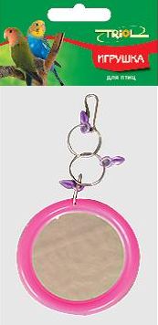 TRIOL 051-КХ Игрушка для птиц "Зеркало с украшением"