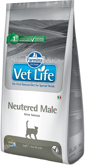 FARMINA VET LIFE Neutered Male Полнорационное и сбалансиров. питание для кастрированных котов