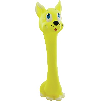 ЗООНИК 16412 Игрушка для собак ГАНТЕЛЬ КОШКА, 20 см