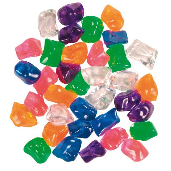 TRIXIE 8947 Разноцветные прозрачные камни для аквариума, 36 штук