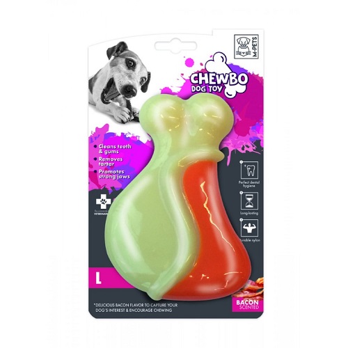MPets 10634016 Куриная ножка, вкус бекона, нейлон, 16 см