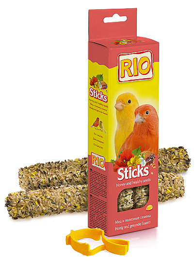 RIO Палочки для канареек с медом и полезными семенами