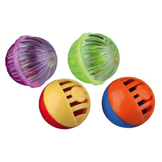 TRIXIE 45799 Набор разноцветных мячей, 4 шт, ф 4 см 