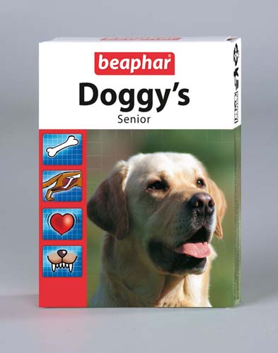 BEAPHAR Doggy's Senior Витаминизированное лакомство для собак старше 7 лет, 75 шт.