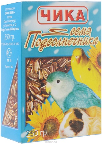 Чика Лакомство д/птиц Семя подсолнечника, 250 гр