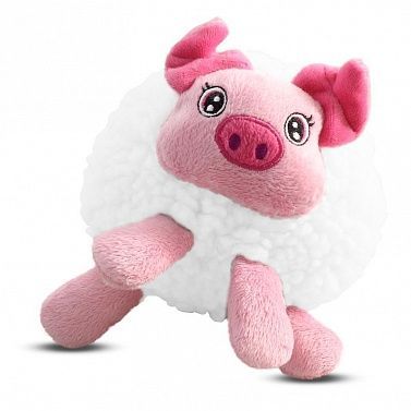 TRIOL D9055 Игрушка д/собак, шуршащая, Свинка плюшевая 18см