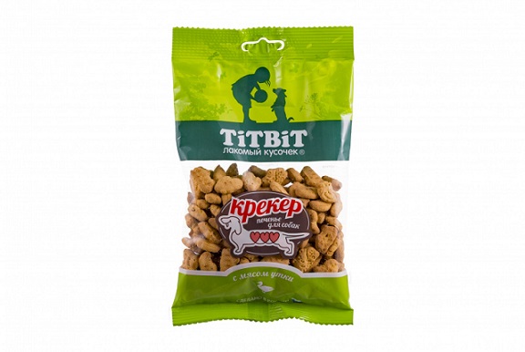 TITBIT Крекер с мясом утки, 250 гр