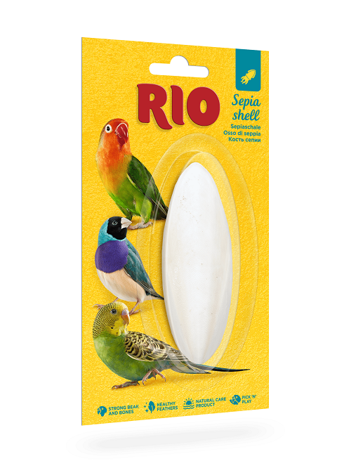 RIO Минеральный камень для всех птиц Кость сепии, 10 см