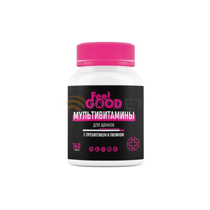 FeelGOOD Мультивитамины для ЩЕНКОВ с пребиотиком и лизином, 140 таб.