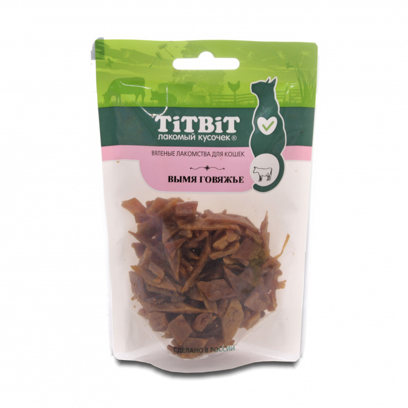 TITBIT Вымя говяжье для КОШЕК, 50 гр.