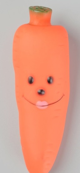 752112 Пижон. Игрушка д/собак "Морковка", 12 см,резина