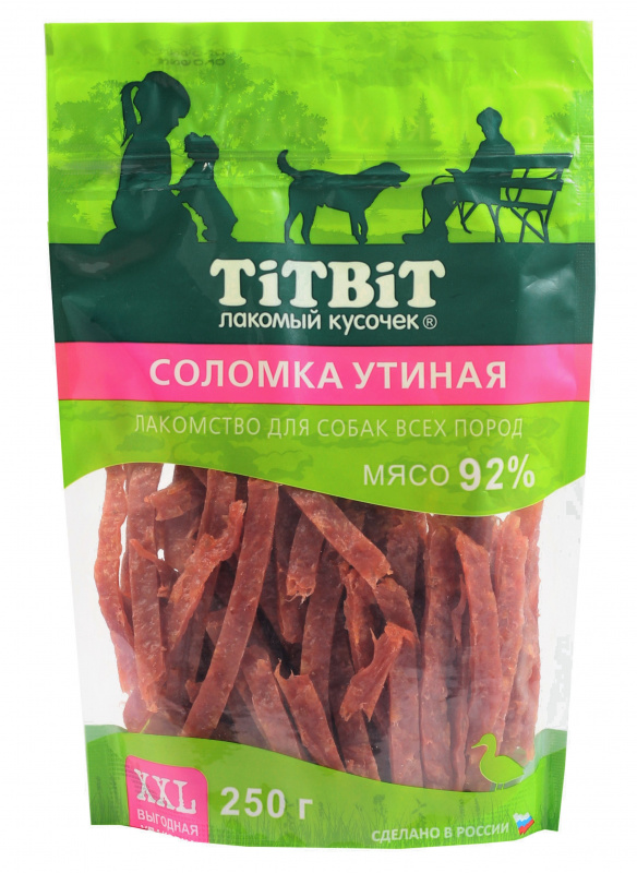 TITBIT СОЛОМКА Утиная XXL, 250 гр