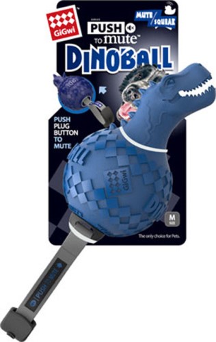 Gigwi 75417 Динобол Т-рекс с отключаемой пищалкой, синий