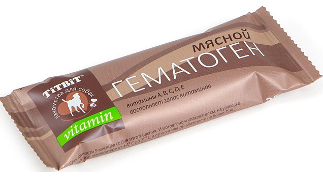 TITBIT Гематоген Vitamin мясной, 35 гр