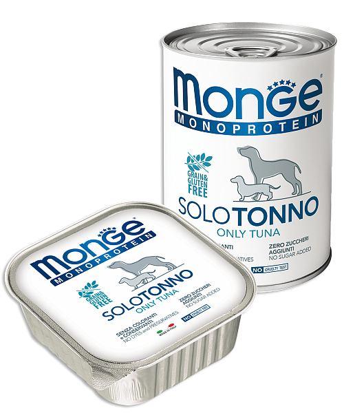 Monge DOG Monoprotein SOLO Паштет д/собак из тунца, 150 гр