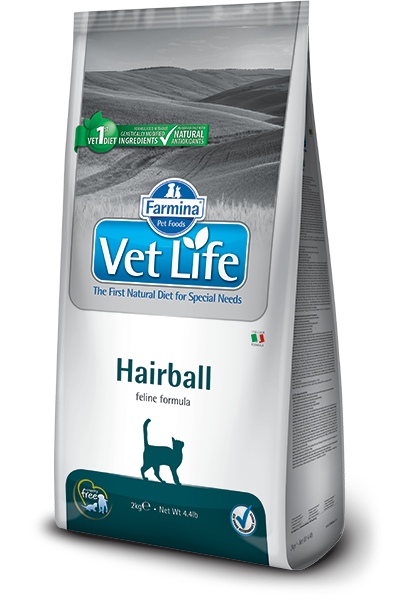 FARMINA VET LIFE Cat Hairball для выведения комочков шерсти