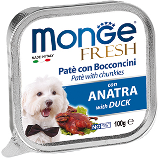 Monge DOG Fresh Консервы для собак утка, 100 гр