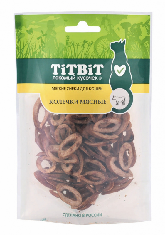 TITBIT МЯСНЫЕ КОЛЕЧКИ, для кошек 40 гр.