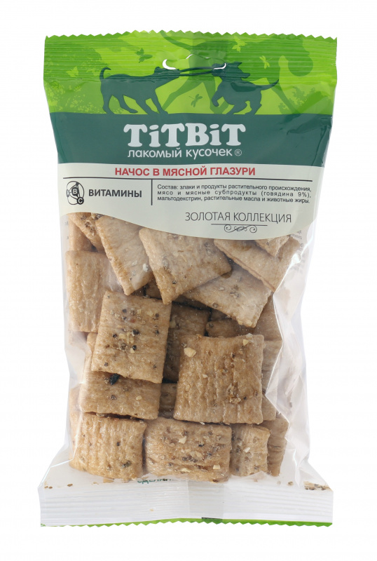 TITBIT Начос в мясной глазури, 130 гр