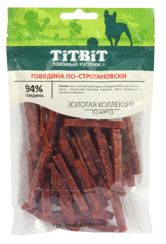 TITBIT ГОВЯДИНА ПО-СТРОГАНОВСКИ, 80 гр
