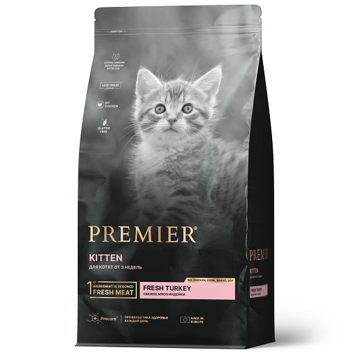 PREMIER для КОТЯТ Свежая индейка