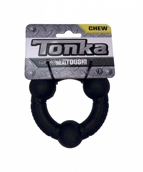 TONKA 6153 Игрушка Кольцо рифленое, черный, 10,2 см