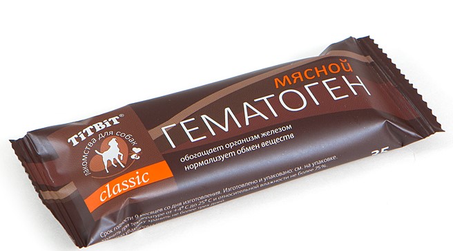 TITBIT Гематоген Classic мясной, 35 гр