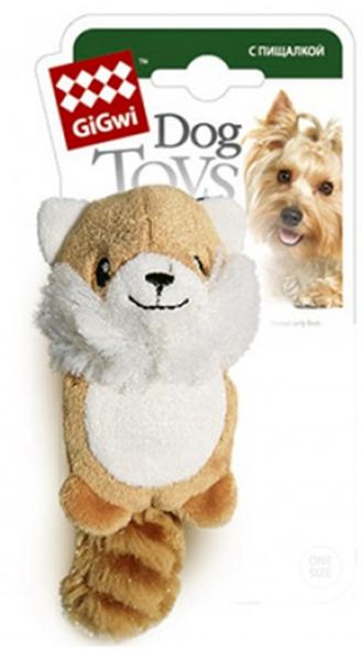 Gigwi 75014 Лисичка с 2-мя пищалками/ткань,пластик