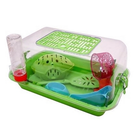 Террариум с пласт. дверкой с комплектацией прозрачный