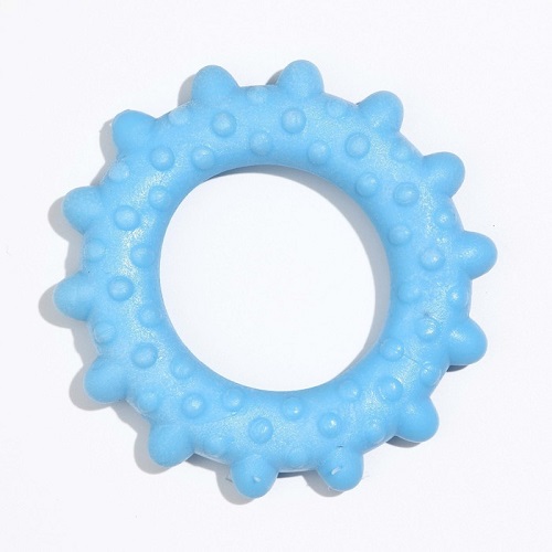 7159806 Пижон Игрушка д/собак Плавающая Кольцо с шипами, 8 см, голубая