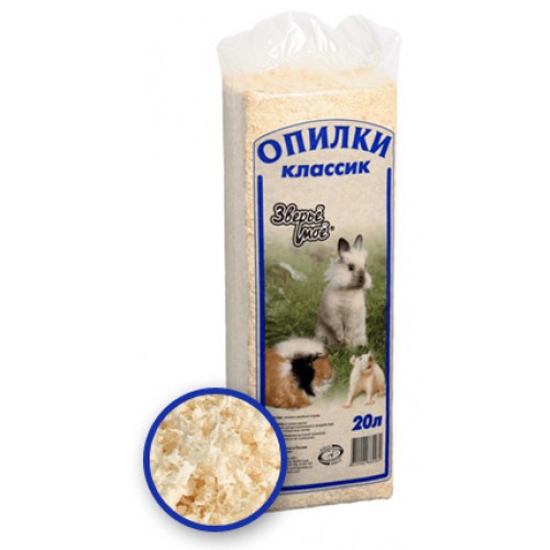 Зверьё моё Стружка гипоаллергенная ОСИНА, 600 гр.