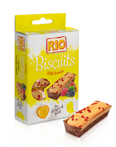RIO Бисквиты для всех видов птиц С ЛЕСНЫМИ ЯГОДАМИ