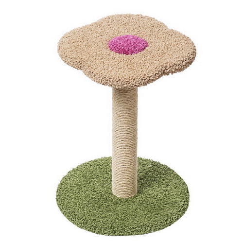 ПУШОК Когтеточка ковролиновая ЦВЕТОЧЕК