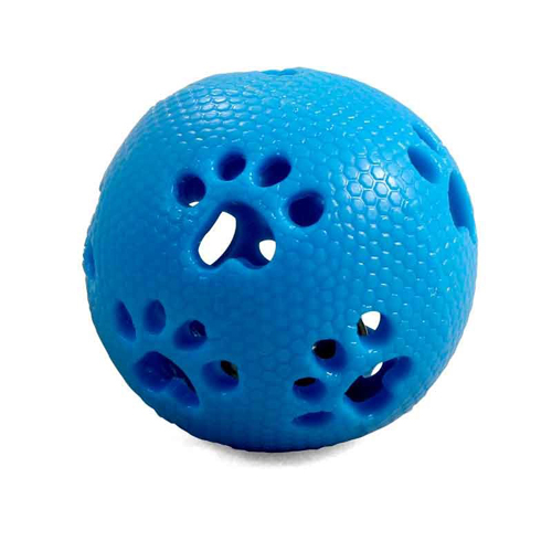 TRIOL Игрушка для собак из термопластической резины Мяч-лапки с колокольчиком