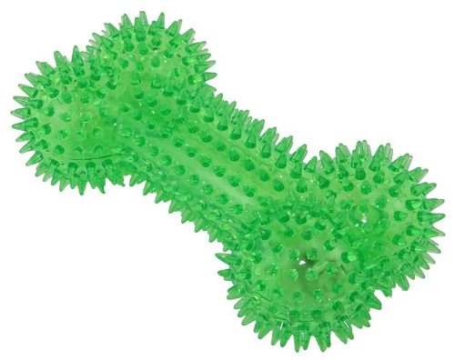 DOGMAN Кость пищащая светящаяся, 15 см