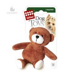 Gigwi 75022А Мишка с 2-мя пищалками/ткань, пластик