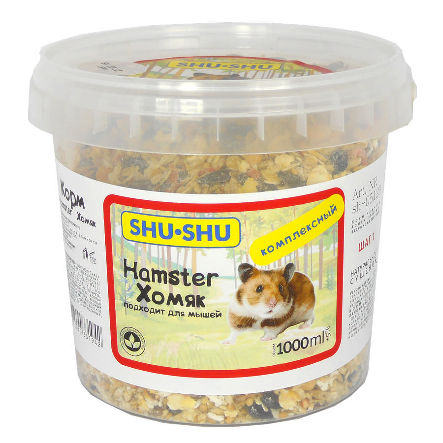 Shu-Shu Hamster Корм для Хомяков, ведро 1000мл (sh-05123)