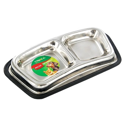TRIOL Миски металлические на подставке на резинке, 2 шт