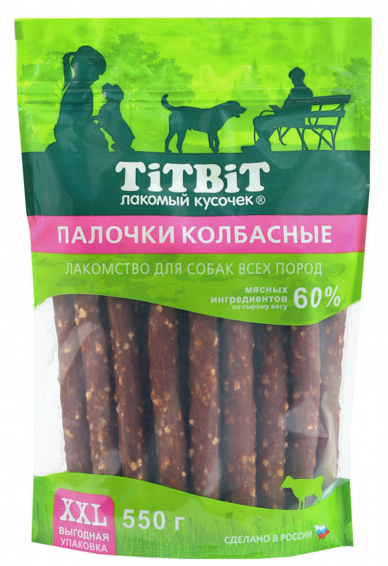 TITBIT Палочки колбасные, XXL, 550 гр
