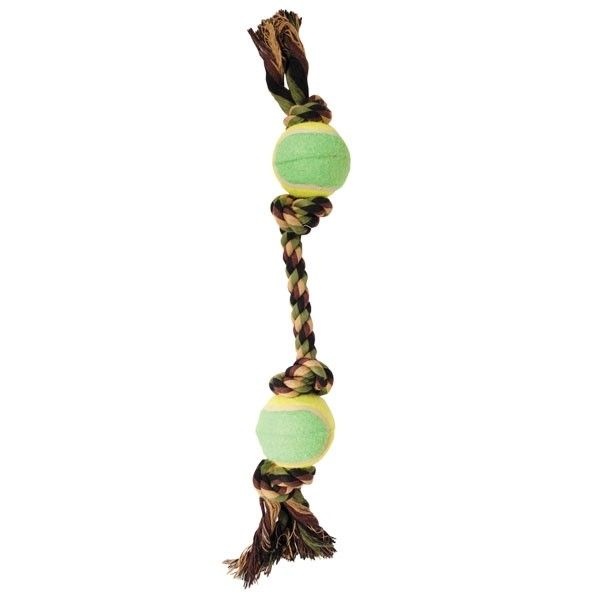 TRIOL 12111018 Веревка цветная, 4 узла, 2 мяча (270 - 280 гр.)